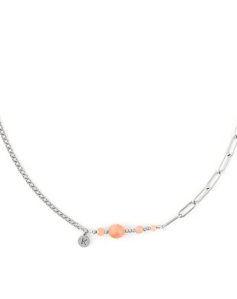 Bestseller! Naszyjnik zodiakalny - Lew Srebrna stal szlachetna, Kulka Bransoletki