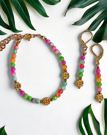 RAZEM TANIEJ : summer collection : kolorowa muszla i kwiatuszki, kaktusia