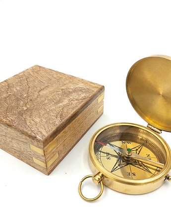 KOMPAS - MOSIĘŻNY w drewnianym pudełku II