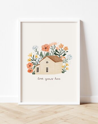 Love grows here - wydruk artystyczny, Och Monika