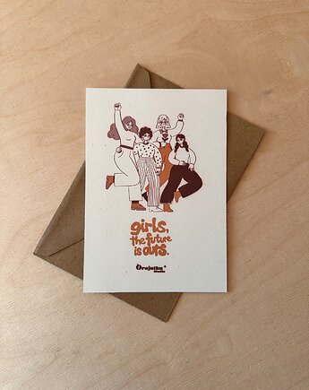 Kartka Girl Power, Orajutku Studio