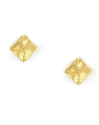 Kolczyki Vintage karbowane blaszki, Kulka Bransoletki