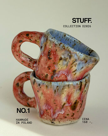 Zestaw kubków ceramicznych na espresso 40 ml, STUFF. ceramics