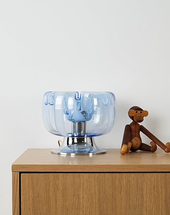 Lampa stołowa, szkło Murano, włoski design, lata 70, produkcja: Włochy, Przetwory design