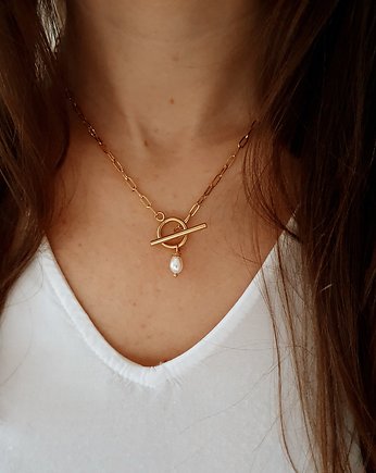 łańcuszek z perłą, LEI handmade 