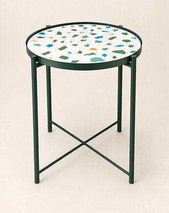 Blat Jesmonite Ø45 cm stolik kawowy, Fomu Studio