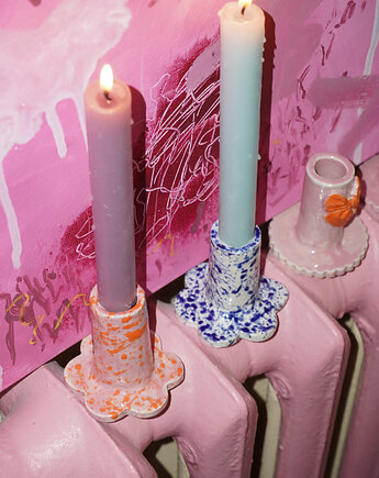 Świecznik ceramiczny w kropki, Lvvia ceramics