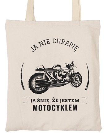 Torba dla motocyklisty motor napis, EvienArt