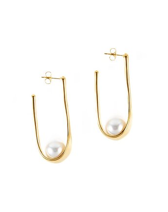 Eleganckie kolczyki z Perłową kropelką, Kulka Bransoletki