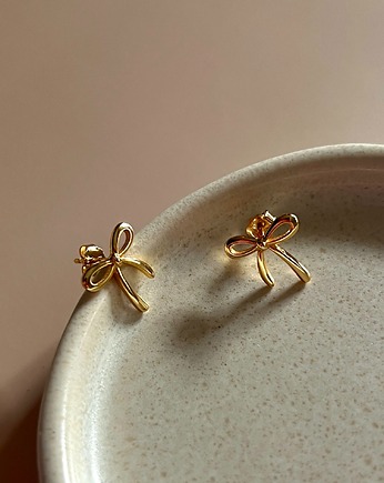 Kolczyki Luna małe kokardki sztyfty, LEO jwlr