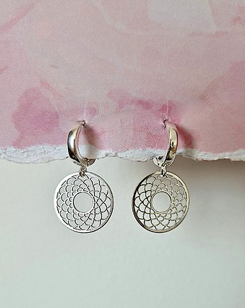Kolczyki ROZETY-srebro 925, ISSI Jewelry