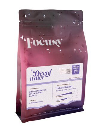 Kawa ziarnista MEKSYK Decaf - kawa bezkofeinowa do ekspresu 250 g, Focusy