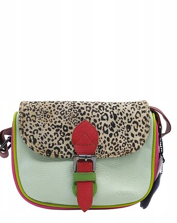 Listonoszka torebka damska skóra naturalna kolorowa oryginalna OLIVKA, Olivka Warsaw