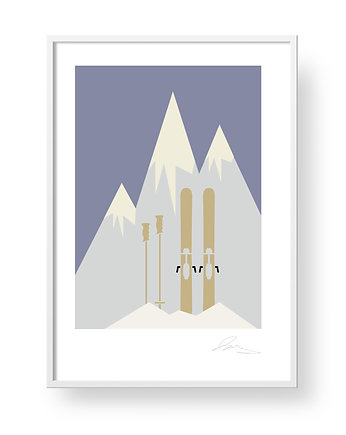 Plakat SKI, PAKOWANIE PREZENTÓW - Papier do pakowani