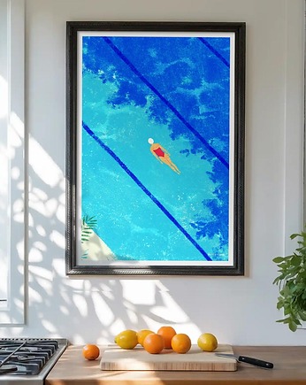Podwodne odprężenie - plakat fine art, minimalmill