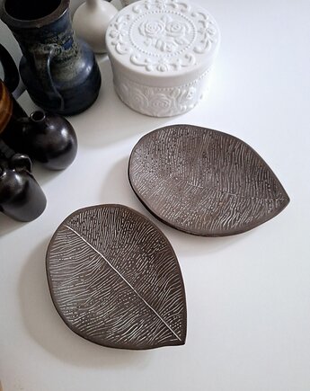Ceramiczne podstawki na biżuterię 2 sztuki, Wooden Love