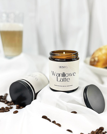 Świeca Sojowa Waniliowe Latte 180 ml, Yosa Candle