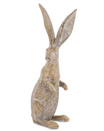 Dekoracja - zając brązowy 34x10x12 cm LONGORELA, MIA home