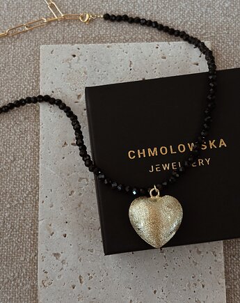 Naszyjnik Onyks Serce, Chmolowska Jewellery