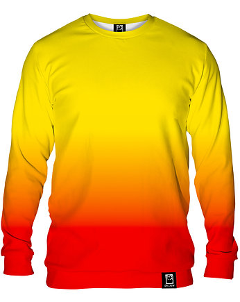 Bluza Bez Kaptura Męska DR.CROW Ombre Yellow Red, DrCrow