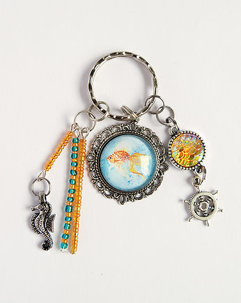 Breloczek - Złota rybka, konik morski, yenoo