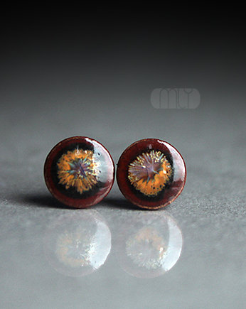Kolczyki ceramiczne Jesienne 6mm, Magda Łysiak