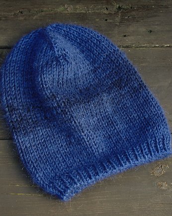 Letnia noc / czapka z jedwabiem, agat handmade
