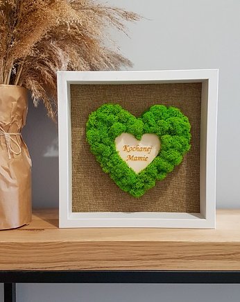 Dzień Mamy prezent, mech chrobotek, serce, Loveplants