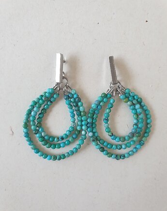 Kolczyki ROOTS turkus