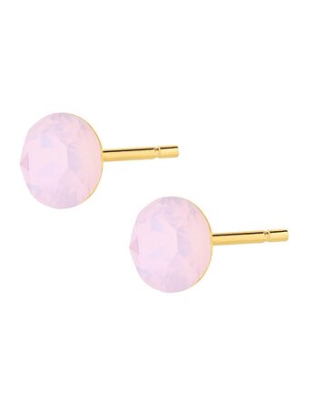 Kolczyki z różowym kryształem, Laoni