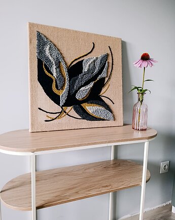 Botaniczny obraz z wełny "Popiół" OD RĘKI, Dwa Sploty