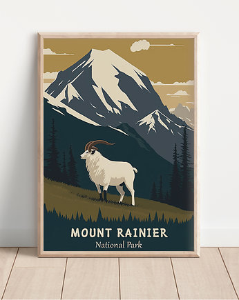 Plakat Mount Rainier, Whatever the timezone