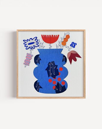 Plakat Wazon z kwiatami, Zuza Karczewska