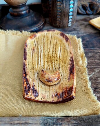 Ceramiczna podstawka bursztynowa, Wooden Love