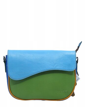 Torebka damska listonoszka skóra naturalna kolorowa stylowa pojemna OLIVKA, Olivka Warsaw