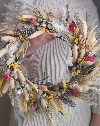 Wianek z suszonych roślin, Mudryk Viktoria Dried Flowers