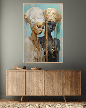 Oblicza Innych Wymiarów - Plakat - Druk - Abstrakcja, Surrealizm, Loft #1, Black Sapphire Art