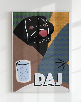 Plakat "Histerie zwierzęce: DAJ!" (Ilustracja), Agnieszka Osiecka RYSUJĘ BO SIĘ NUDZĘ