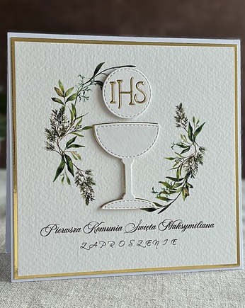 Zaproszenia na komunię, wzór 4, Anna Art and Crafts