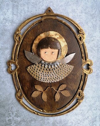 Ceramiczny aniołek retro, Niebieski Zagajnik