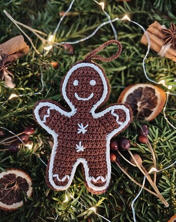 CIASTEK świąteczny pierniczek - ozdoba choinkowa, wernika