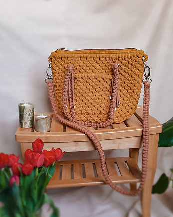 Shopper Bag - musztarda, Damariz