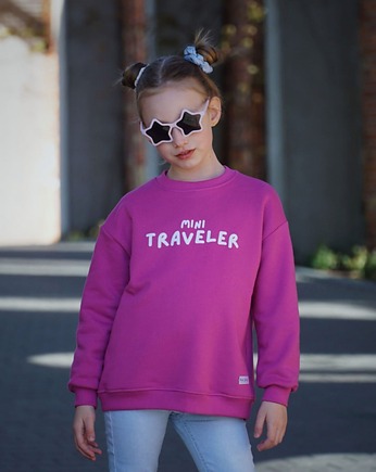 Bluza dziecięca MINI TRAVELER - magenta, Wear Your Journey