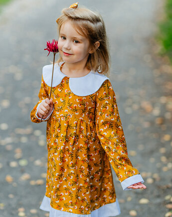 Sukienka Yellow Autumn, Petit Retro