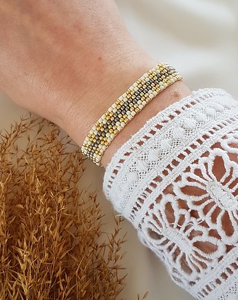 Pastelowa bransoletka we wzory, LEI handmade 