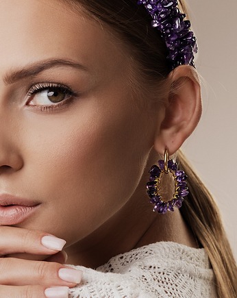 Kolczyki Amethyst Glow, Republika jewelry