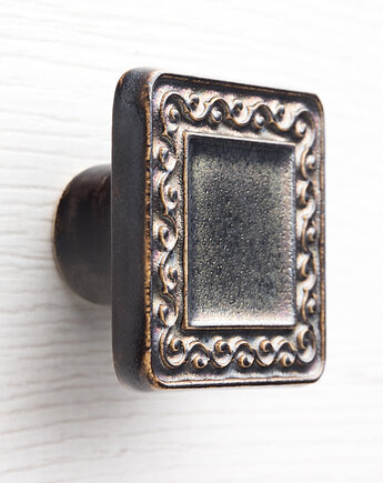 Gałka do mebli, złoto-liliowo-czarna, wz.17, pracowniazona