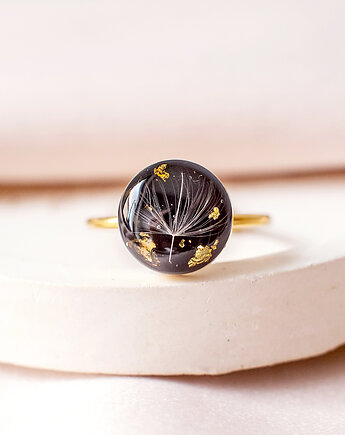 Pierścionek z rzęsek dmuchawca, nature gift