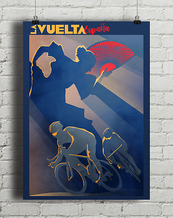 La Vuelta Espana - plakat rowerowy, minimalmill