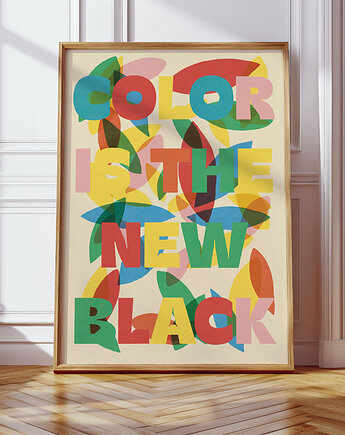 Plakat Color is the new black, MUKI design